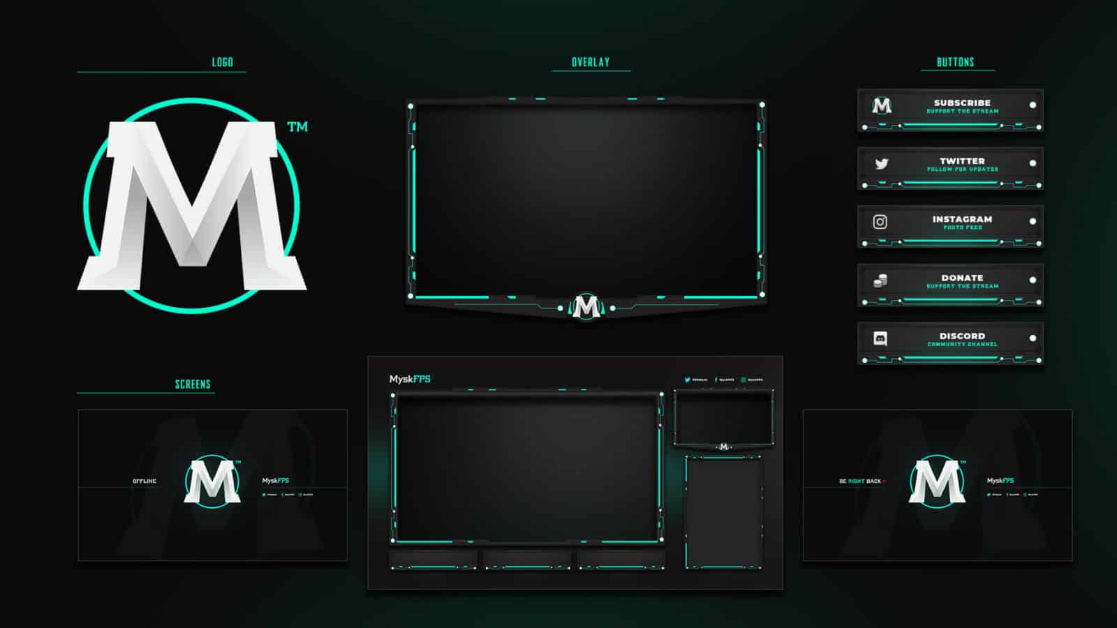 Twitch graphic pack example