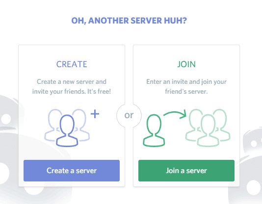 Discord Create a Server