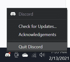 quit discord