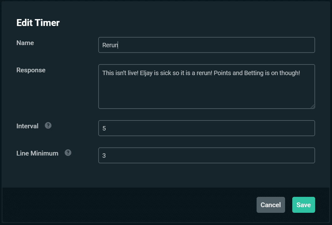 streamlabs and cloudbot timer