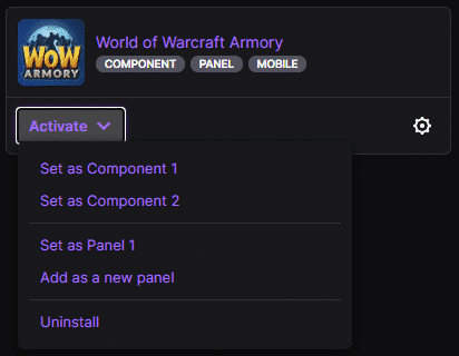 wow armory config